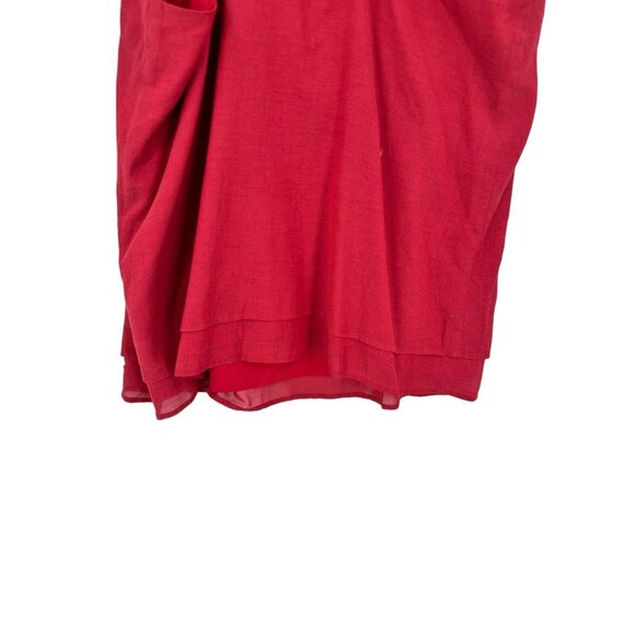 Judith March Houndstooth Crimson Tiered Lined Top University of Alabama Large - Picture 8 of 12